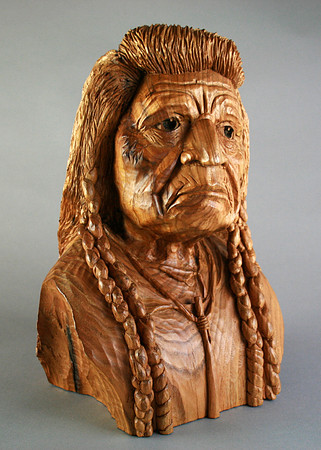 Flathead Indian Chief Bust